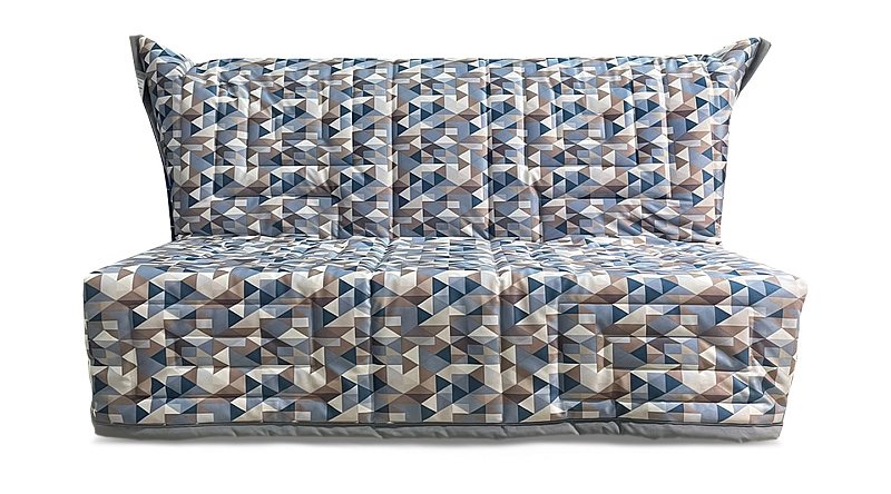 Маленький Прямой диван аккордеон Креско Б со съемным чехлом 