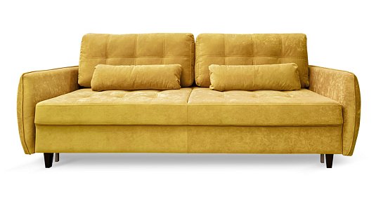 Диван прямой Ультра Желтый велюр
