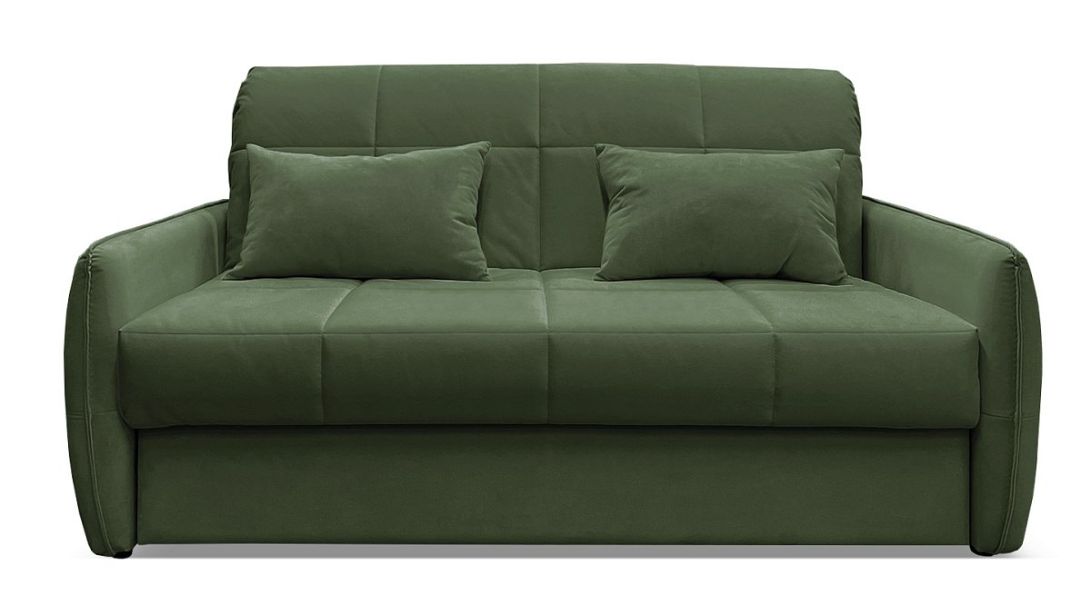 Прямой диван Креско 1400 М NEW  Зеленый велюр